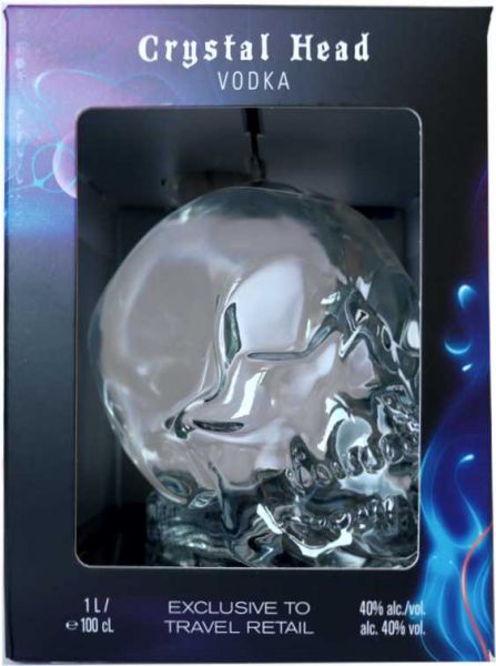 Crystal Head Vodka mit Geschenkverpackung